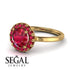 1ct Round Ruby Engagement Ring - Natalia No. 55 image 10