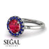 1ct Round Ruby Engagement Ring - Natalia No. 72 image 10