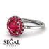 1ct Round Ruby Engagement Ring - Natalia No. 57 image 10