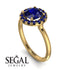 1ct Round Sapphire Engagement Ring - Natalia No. 73 image 2