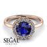 1ct Round Sapphire Engagement Ring - Natalia No. 14 image 3