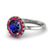 1ct Round Sapphire Engagement Ring - Natalia No. 60 image 1