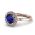 1ct Round Sapphire Engagement Ring - Natalia No. 14 image 1