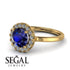 1ct Round Sapphire Engagement Ring - Natalia No. 13