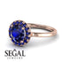 1ct Round Sapphire Engagement Ring - Natalia No. 74 image 10