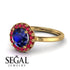 1ct Round Sapphire Engagement Ring - Natalia No. 58