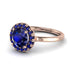 1ct Round Sapphire Engagement Ring - Natalia No. 74 image 1