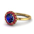 1ct Round Sapphire Engagement Ring - Natalia No. 58 image 1