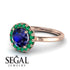 1ct Round Sapphire Engagement Ring - Natalia No. 29