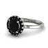 1ct Round Black Diamond Engagement Ring - Natalia No. 39 image 16