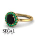 1ct Round Black Diamond Engagement Ring - Natalia No. 22 image 10