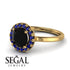 1ct Round Black Diamond Engagement Ring - Natalia No. 67 image 10
