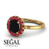 1ct Round Black Diamond Engagement Ring - Natalia No. 52 image 10