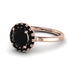 1ct Round Black Diamond Engagement Ring - Natalia No. 38 image 16