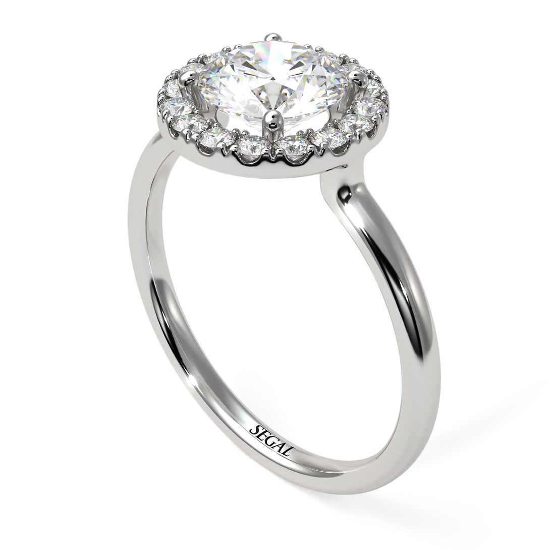 1ct Round Diamond Engagement Ring - Natalia No. 3
