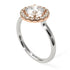 Two Tones 1ct Round Diamond Engagement Ring - Natalia No. 78