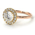 Two Tones 1ct Round Diamond Engagement Ring - Natalia No. 76