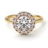 Two Tones 1ct Round Diamond Engagement Ring - Natalia No. 76