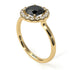 1ct Round Black Diamond Engagement Ring - Natalia No. 7 image 3