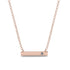 Diamond Gold Necklace Bar - Crystal No. 2