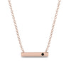 Black Diamond Gold Necklace Bar - Crystal No. 8
