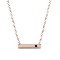 Black Diamond Gold Necklace Bar - Crystal No. 8 image 1