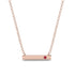 Ruby Gold Necklace Bar - Crystal No. 11