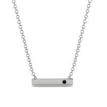 Black Diamond Gold Necklace Bar - Crystal No. 9 image 1