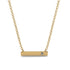 Diamond Gold Necklace Bar - Crystal No. 1