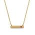 Ruby Gold Necklace Bar - Crystal No. 10