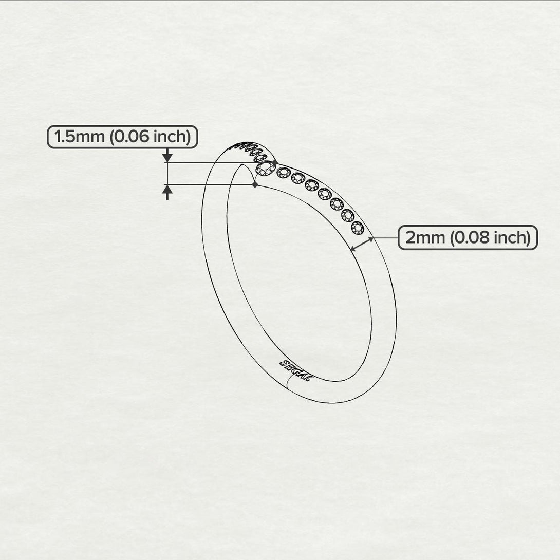 Minimalist V Diamond Ring - Margaret No. 2