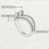 Double V Black Diamond Ring - Lyla No. 8 image 4