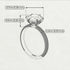 Hidden Halo Round Black Diamond Engagement Ring - Ashley No. 39