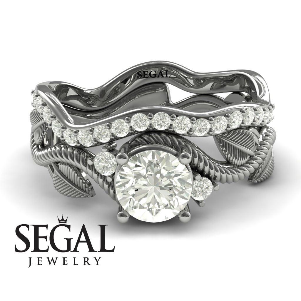 The Leaves Festival Bridal Set Diamond Ring- Allison no. 3