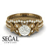 The Butterfly Stairs Bridal Set Diamond Ring- Amelia no. 1