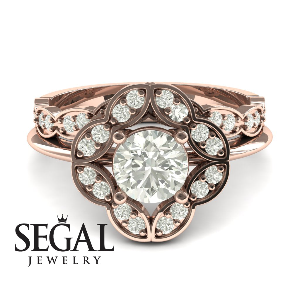 A Princess Ring Bridal Set Diamond Ring- Lucy no. 2