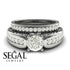Stairway to Heaven Bridal Set Diamond Ring- Gabriella no. 3