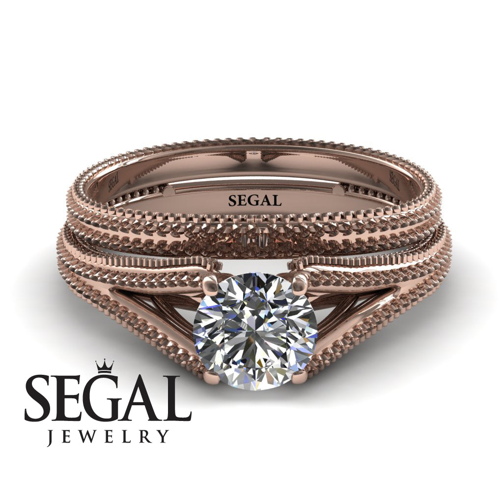 The Royal Queen Bridal Set Diamond Ring- Eva no. 2