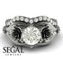 The Rose Spike Bridal Set Diamond Ring- Camilla no. 3