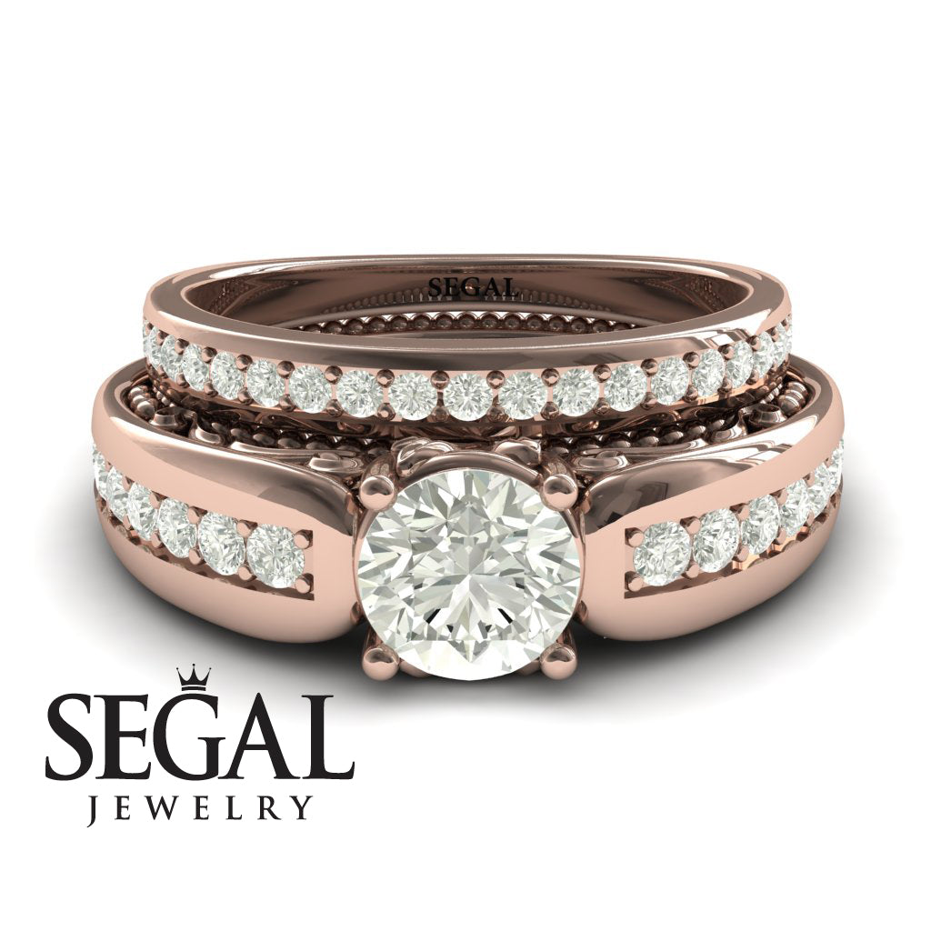 Stairway to Heaven Bridal Set Diamond Ring- Gabriella no. 2