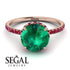 2ct Hidden Halo Emerald Engagement Ring - Adaline No. 50 image 3