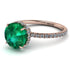 2ct Hidden Halo Emerald Engagement Ring - Adaline No. 5