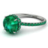 2ct Hidden Halo Emerald Engagement Ring - Adaline No. 21 image 1