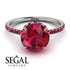 2ct Hidden Halo Ruby Engagement Ring - Adaline No. 57 image 3