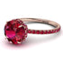 2ct Hidden Halo Ruby Engagement Ring - Adaline No. 56 image 1