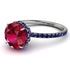 2ct Hidden Halo Ruby Engagement Ring - Adaline No. 72 image 1