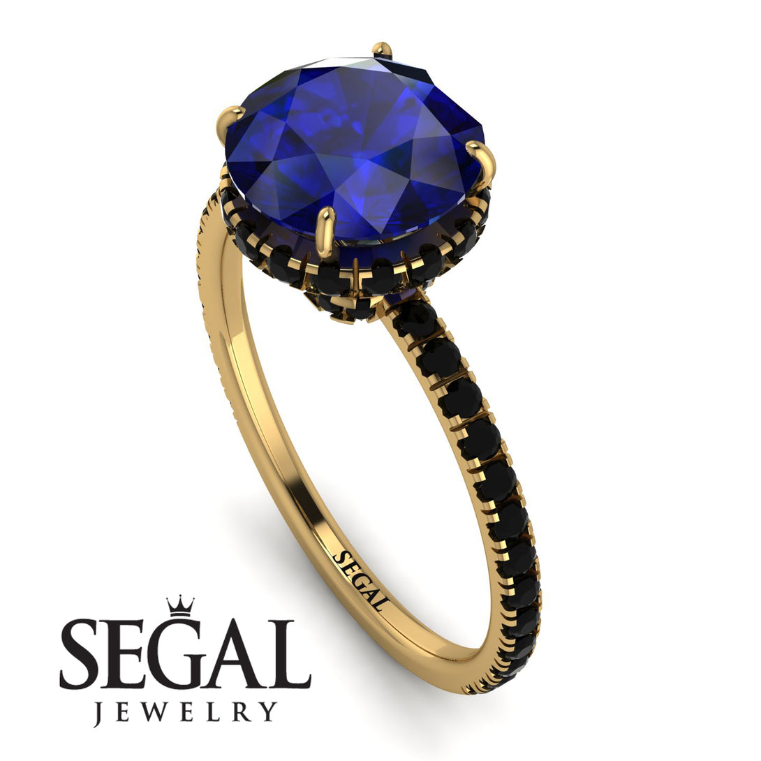 2ct Hidden Halo Sapphire Engagement Ring - Adaline No. 43