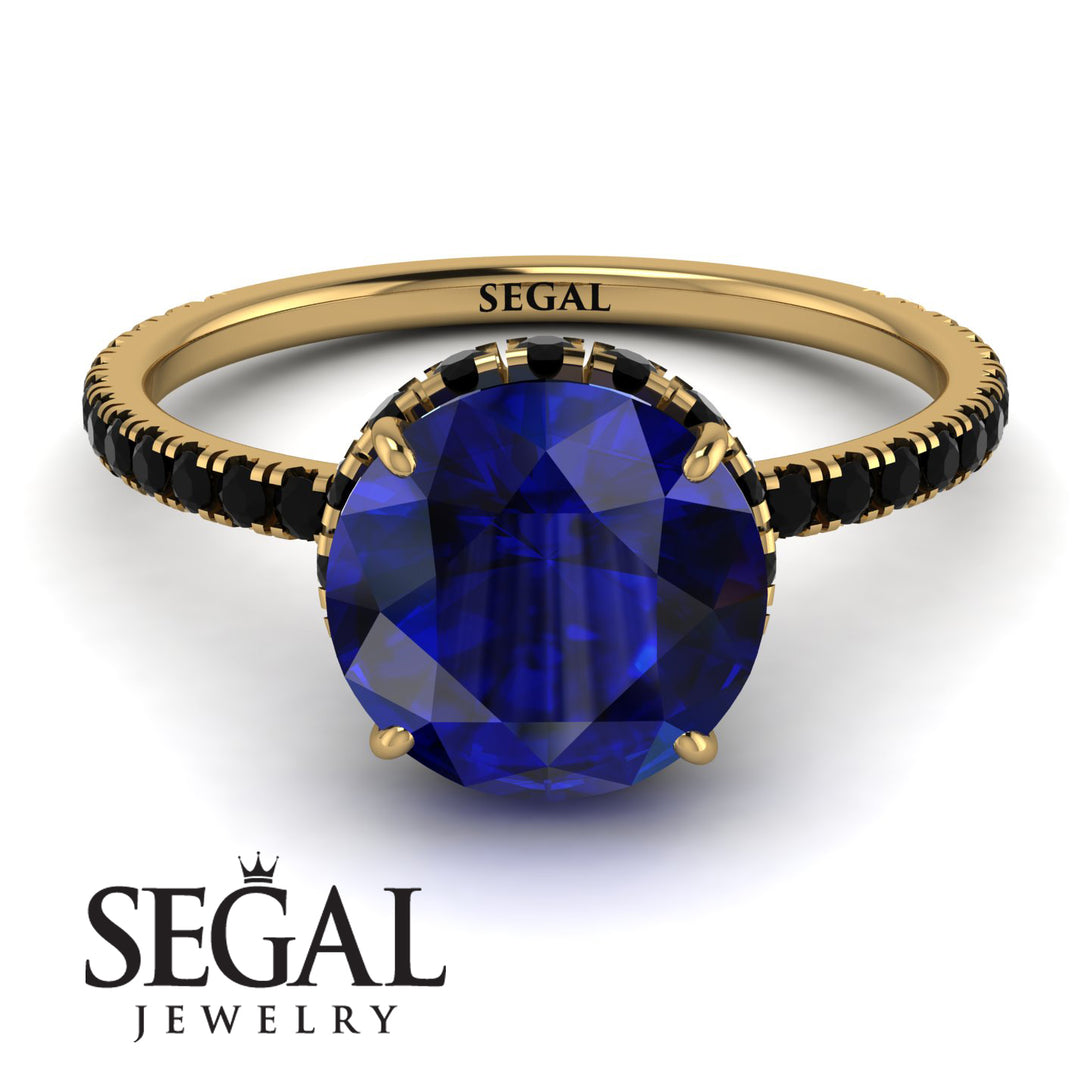 2ct Hidden Halo Sapphire Engagement Ring - Adaline No. 43