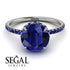 2ct Hidden Halo Sapphire Engagement Ring - Adaline No. 75 image 3