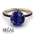 2ct Hidden Halo Sapphire Engagement Ring - Adaline No. 44 image 3